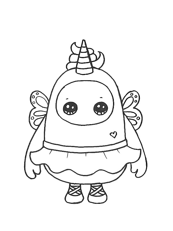 coloring page Fairycorn Fall Guys coloring page Fairycorn Fall Guys