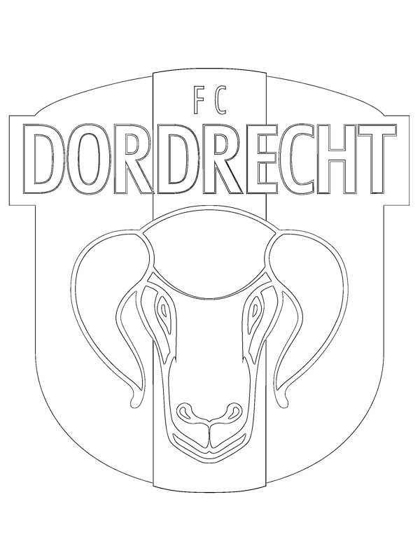 coloring page FC Dordrecht coloring page FC Dordrecht