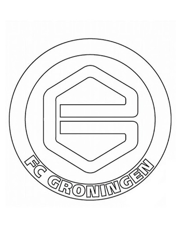 coloring page FC Groningen coloring page FC Groningen
