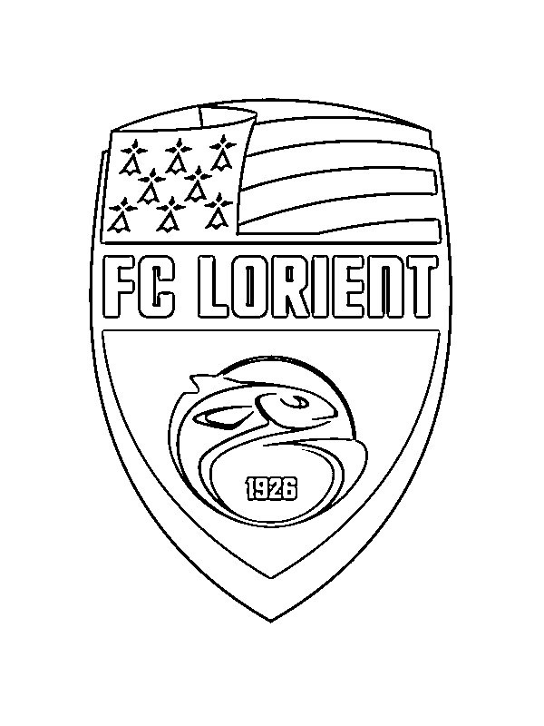 Download FC Lorient color page | 1001coloring.com