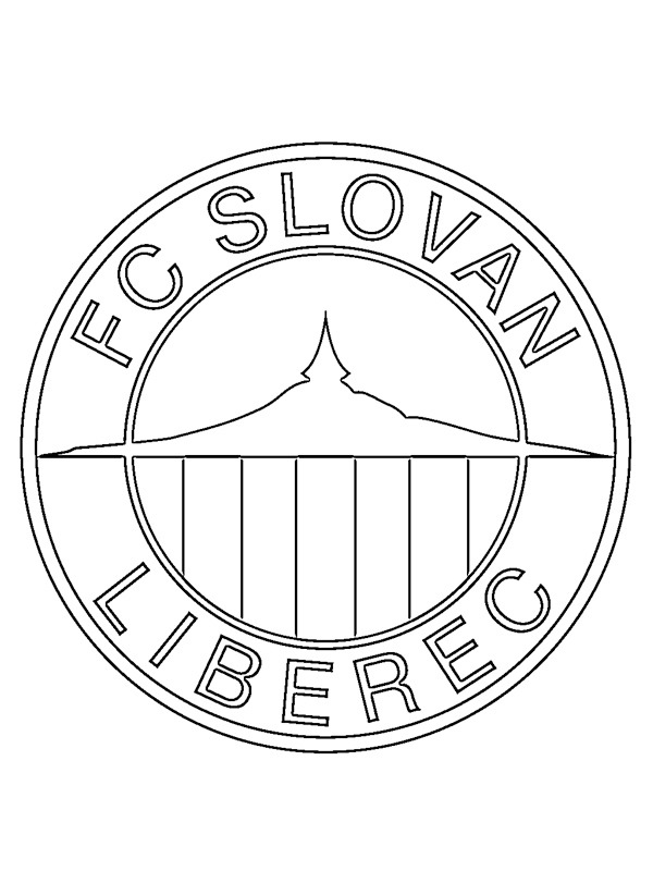 Download FC Slovan Liberec color page | 1001coloring.com