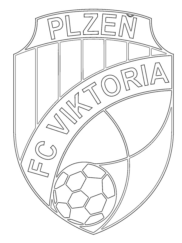 coloring page FC Viktoria Pilsen coloring page FC Viktoria Pilsen
