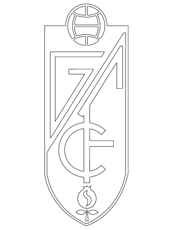 coloring page Granada CF coloring page Granada CF