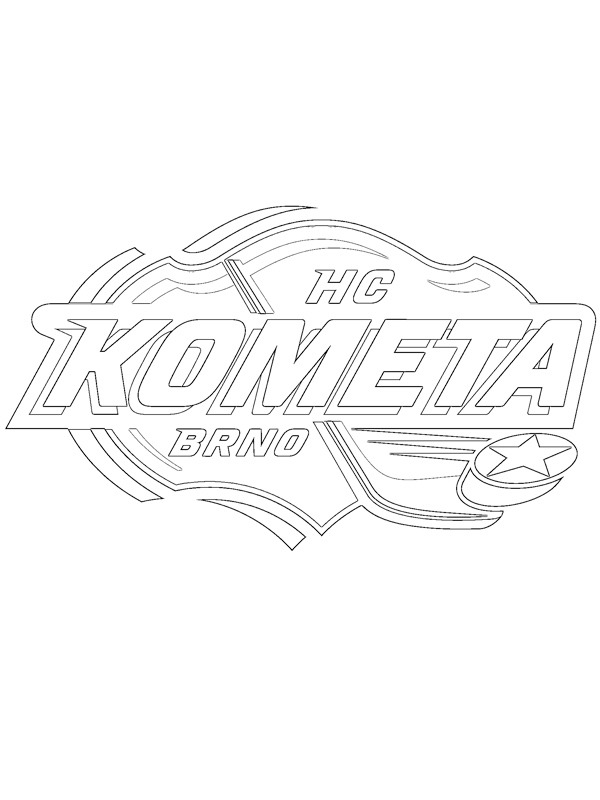 coloring page HC Kometa Brno coloring page HC Kometa Brno