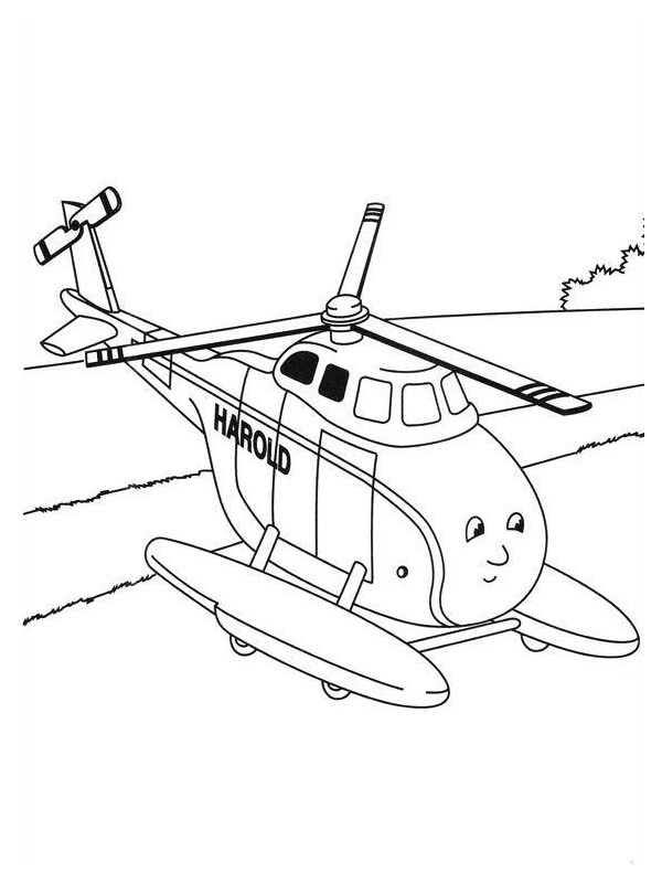 coloring page Helicopter harold coloring page Helicopter harold