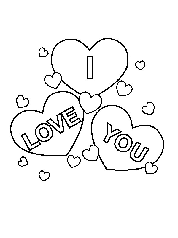 I Love You Coloring Page 1001coloring Com