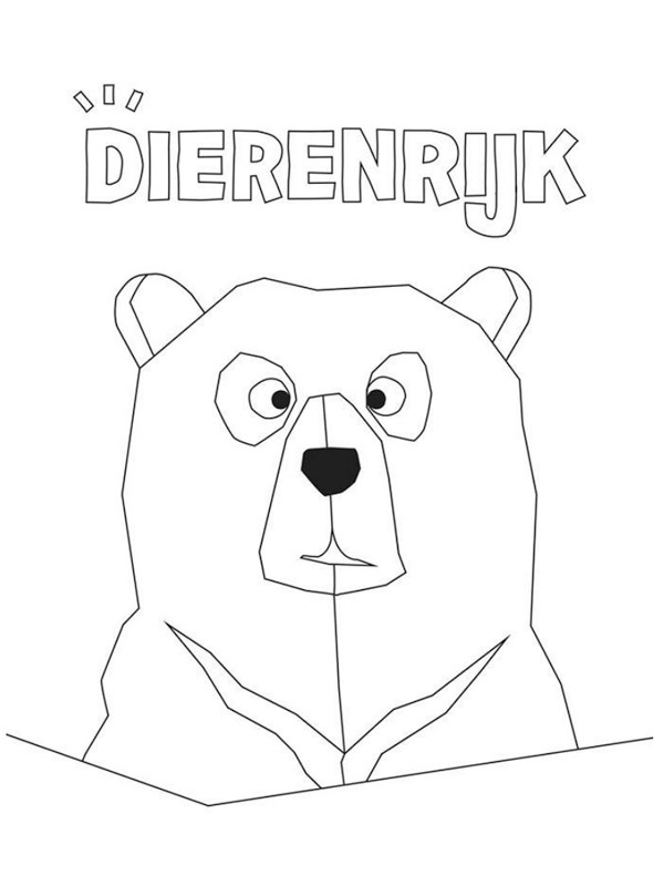 coloring page Polarbear in animal kingom coloring page Polarbear in animal kingom
