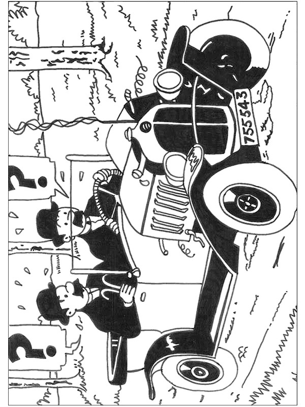 coloring page Thomson and Thompson coloring page Thomson and Thompson