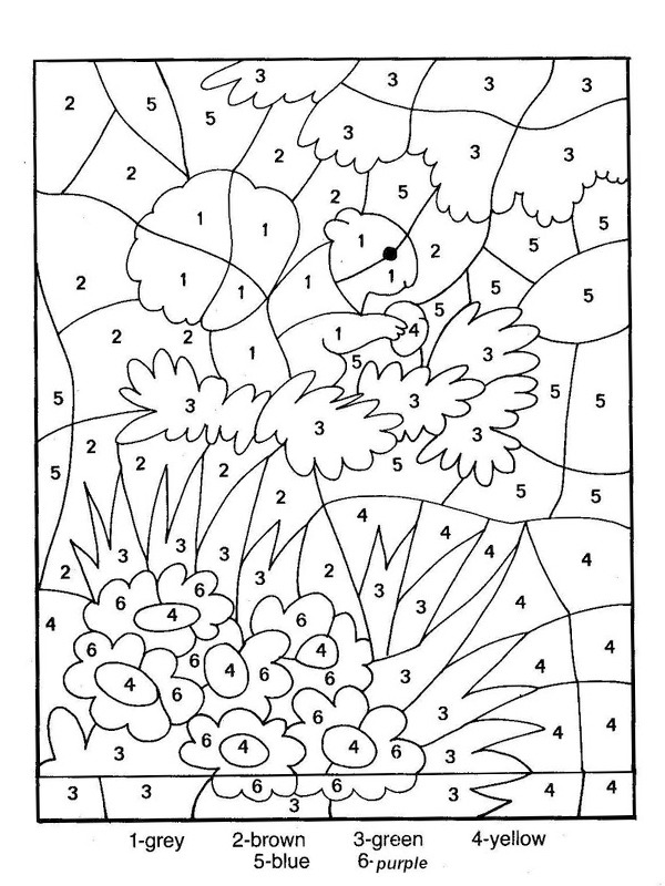 coloring page Fall color the numbers coloring page Fall color the numbers