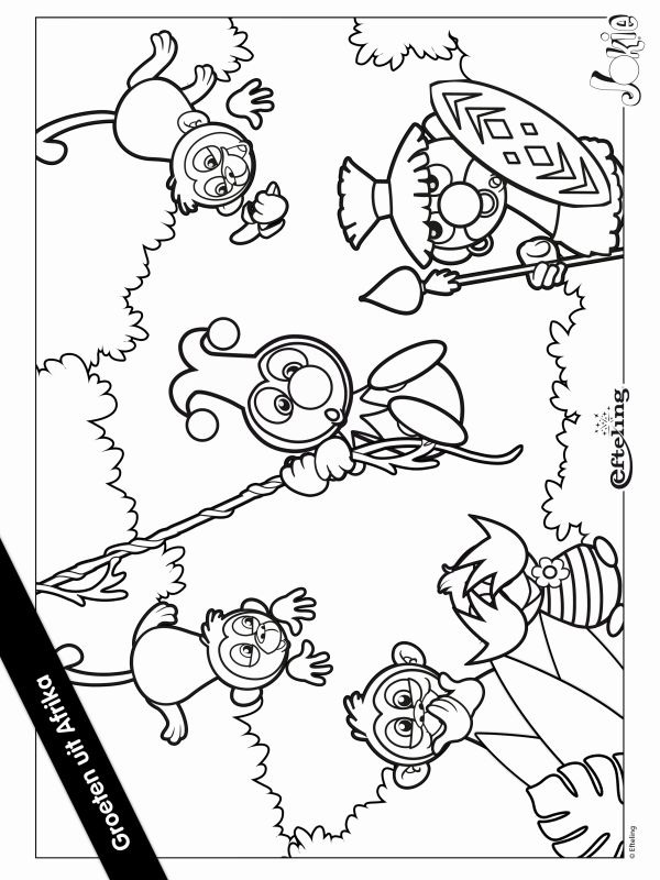 coloring page Jokie Afria Efteling coloring page Jokie Afria Efteling