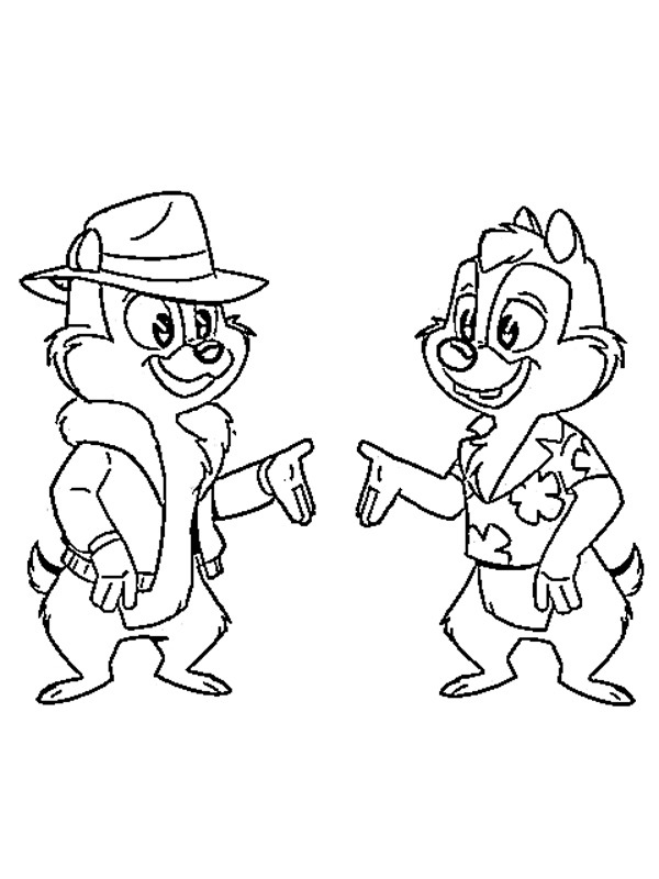 coloring page Chip 'n Dale: Rescue Rangers coloring page Chip 'n Dale: Rescue Rangers