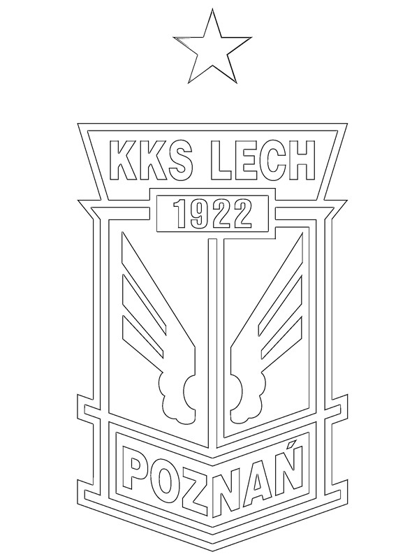 Lech Poznan Coloring Page 1001coloring Com