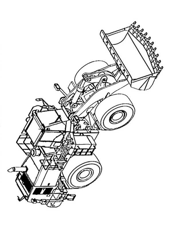Lego Loader Coloring Page | 1001coloring.com