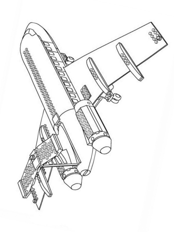 Lego Airplane Coloring Page | 1001coloring.com