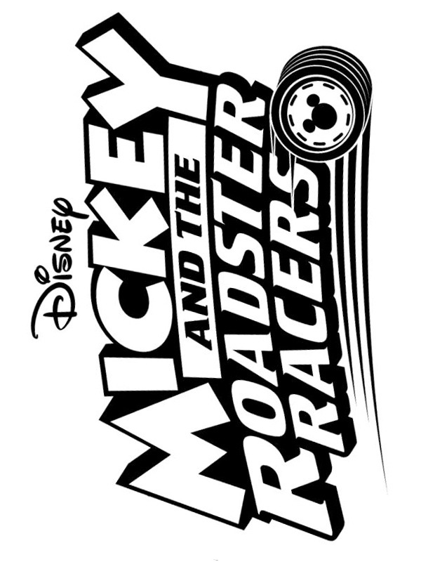 coloring page Logo Mickey and the roadstar racers coloring page Logo Mickey and the roadstar racers