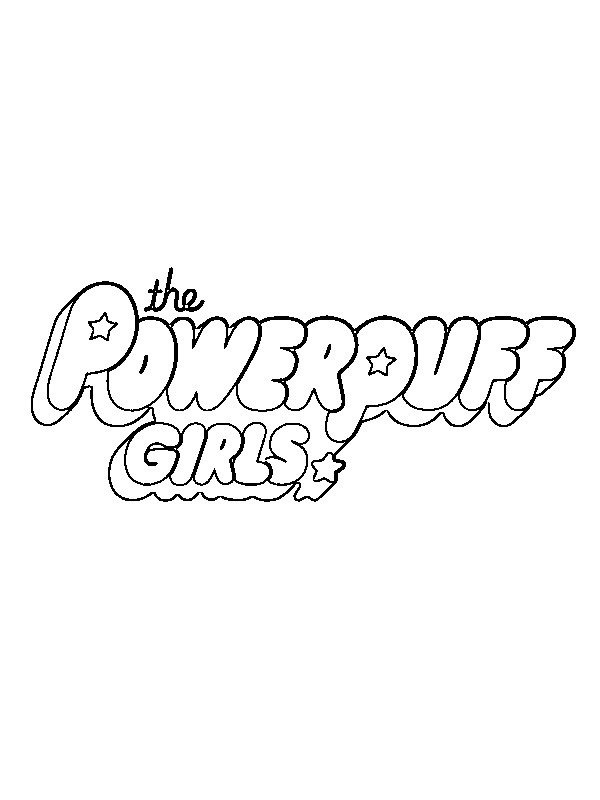 coloring page Logo Powerpuff Girls coloring page Logo Powerpuff Girls