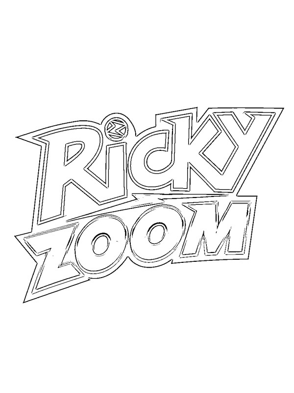 Logo Ricky Zoom Coloring Page | 1001coloring.com