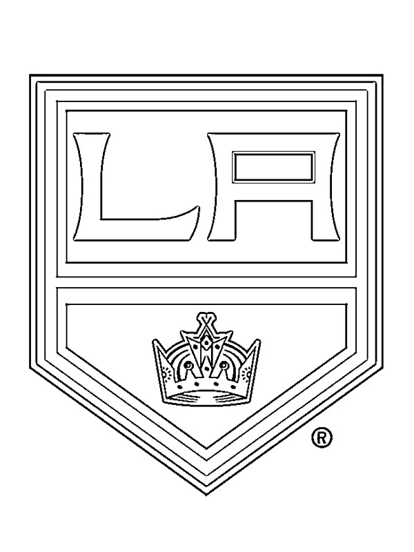 coloring page Los Angeles Kings coloring page Los Angeles Kings