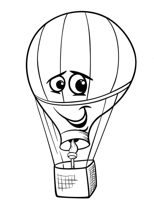 coloring page laughing hot air balloon coloring page laughing hot air balloon