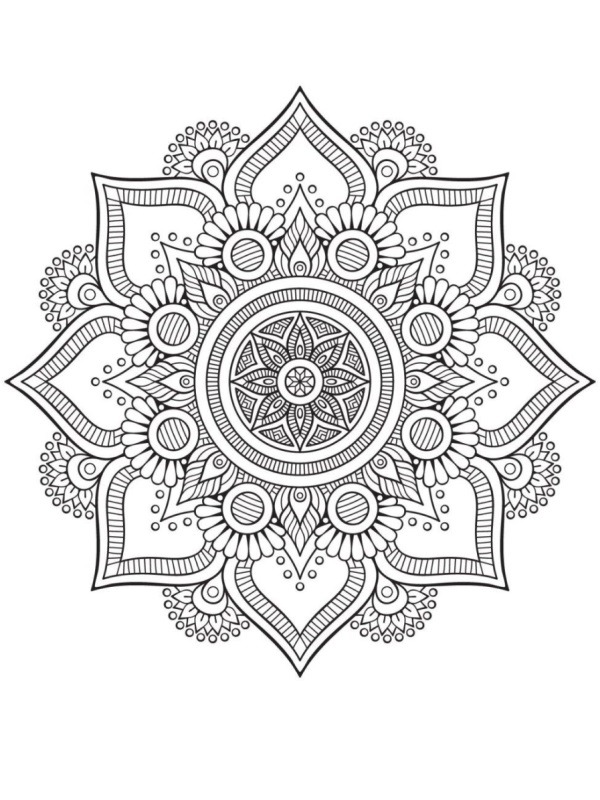 mandala Colouring page