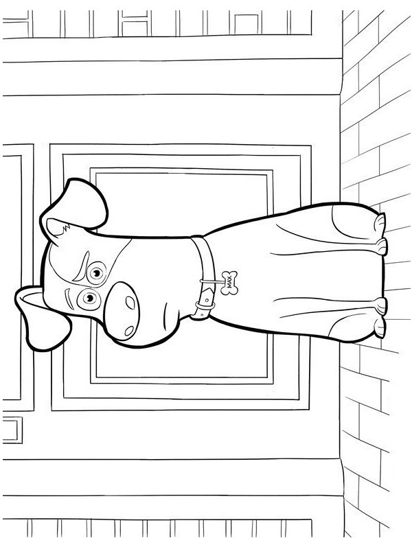 coloring page Max pet secrets coloring page Max pet secrets