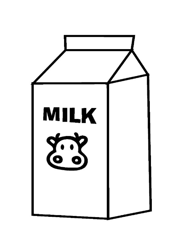 Milk pack Coloring Page | 1001coloring.com