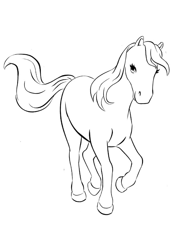 coloring page Mia's horse Bella coloring page Mia's horse Bella
