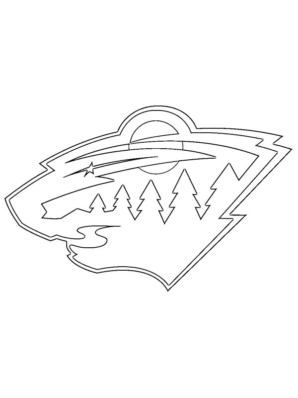 Minnesota Wild Coloring Page | 1001coloring.com