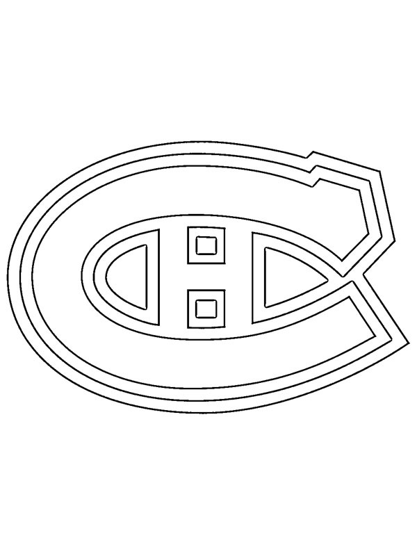 coloring page Montreal Canadiens coloring page Montreal Canadiens
