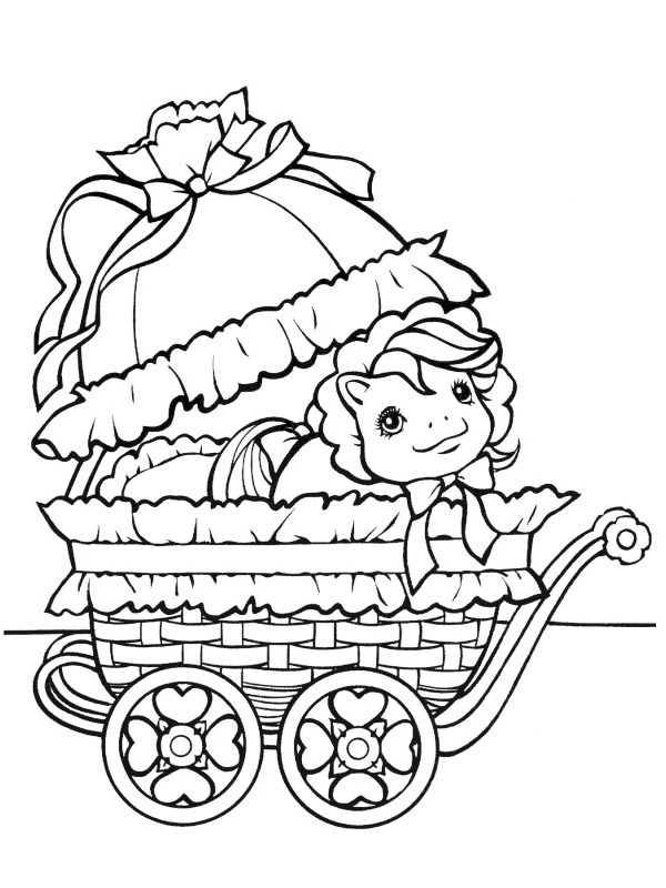 coloring page My little pony in the buggy coloring page My little pony in the buggy