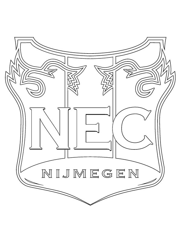 coloring page NEC Nijmegen coloring page NEC Nijmegen