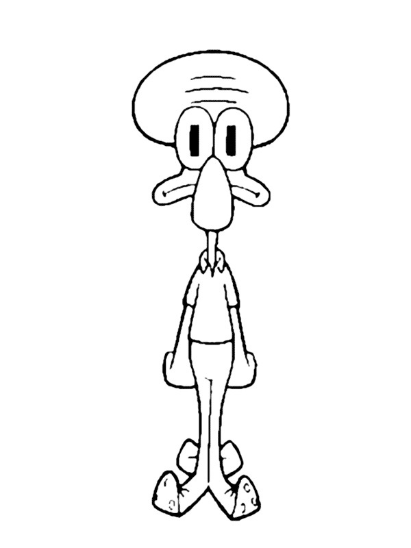 coloring page Squidward Tentacles coloring page Squidward Tentacles