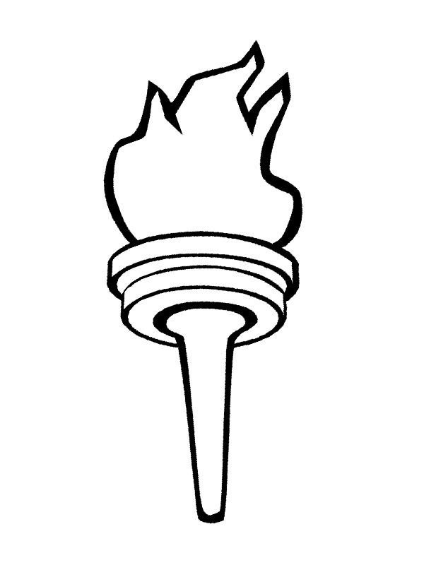 Olympic flame Coloring Page | 1001coloring.com