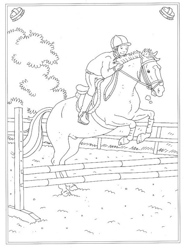 jumping horse Coloring Page | 1001coloring.com