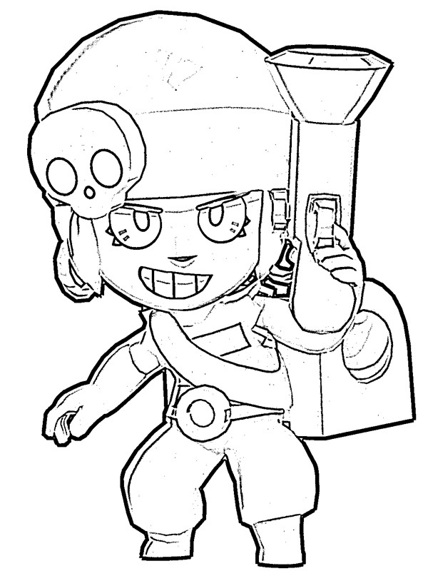Penny Brawl Stars Coloring Page 1001coloring Com - brawl stars coloring pages surge