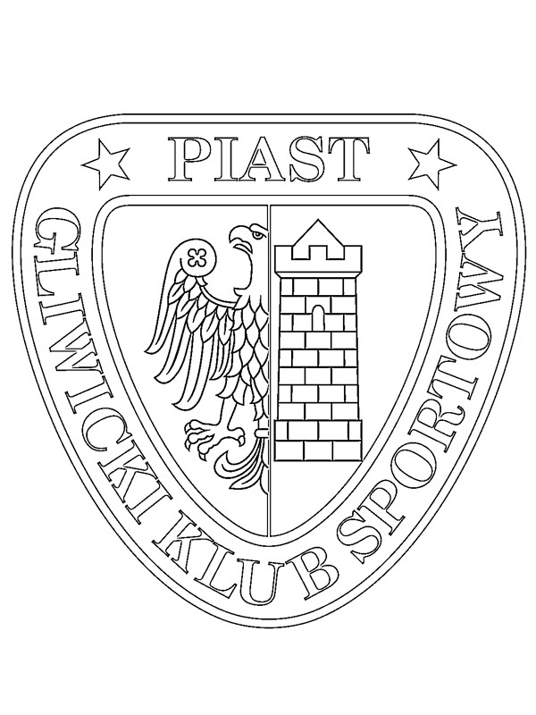 coloring page Piast Gliwice coloring page Piast Gliwice