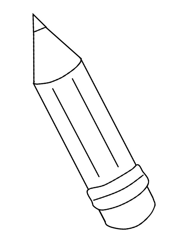 Pencil Coloring Page | 1001coloring.com