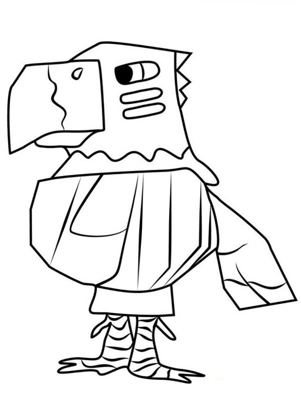coloring page Quetzal Animal Crossing coloring page Quetzal Animal Crossing