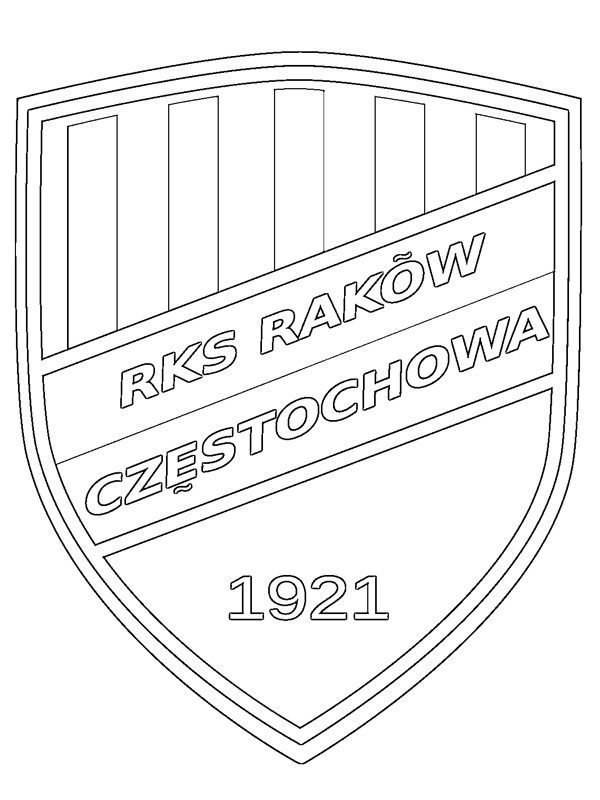 coloring page Raków Częstochowa coloring page Raków Częstochowa