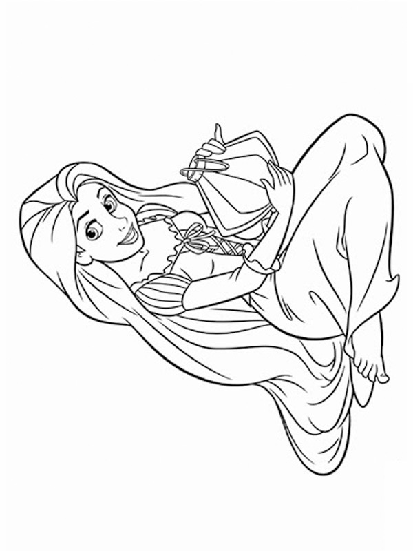 Rapunzel Coloring Page | 1001coloring.com