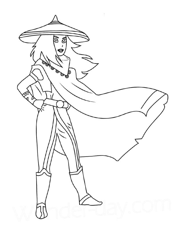 coloring page Raya (Raya and the Last Dragon) coloring page Raya (Raya and the Last Dragon)