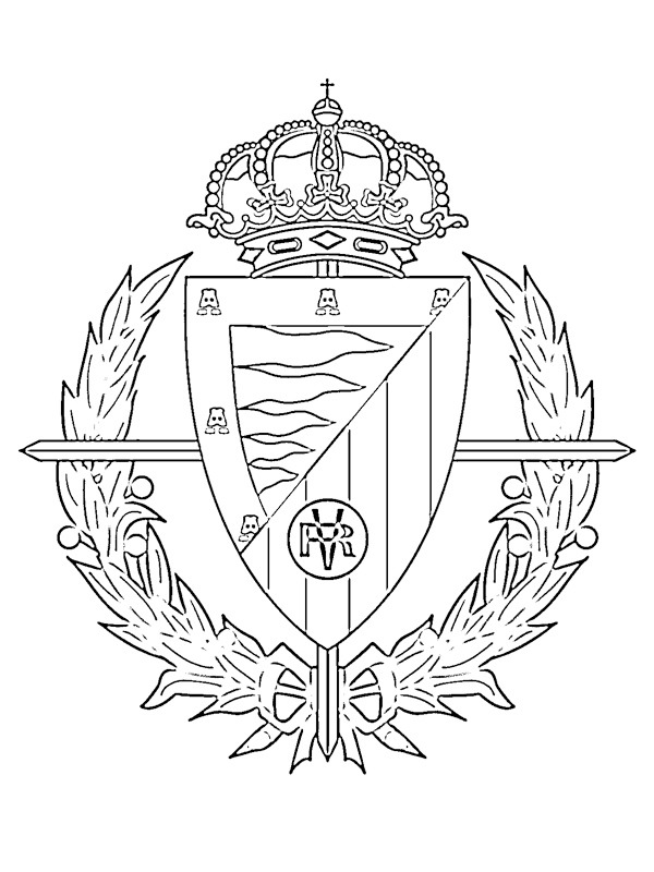 coloring page Real Valladolid coloring page Real Valladolid
