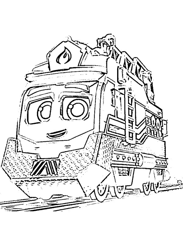 coloring page Rescue Red Mighty Express coloring page Rescue Red Mighty Express