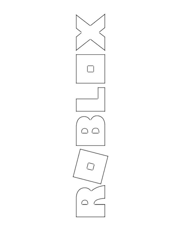 Roblox Logo Coloring Page 1001coloring Com - roblox color by number printable
