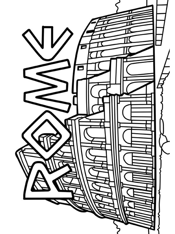 Rome Coloring Pages Printable Sketch Coloring Page