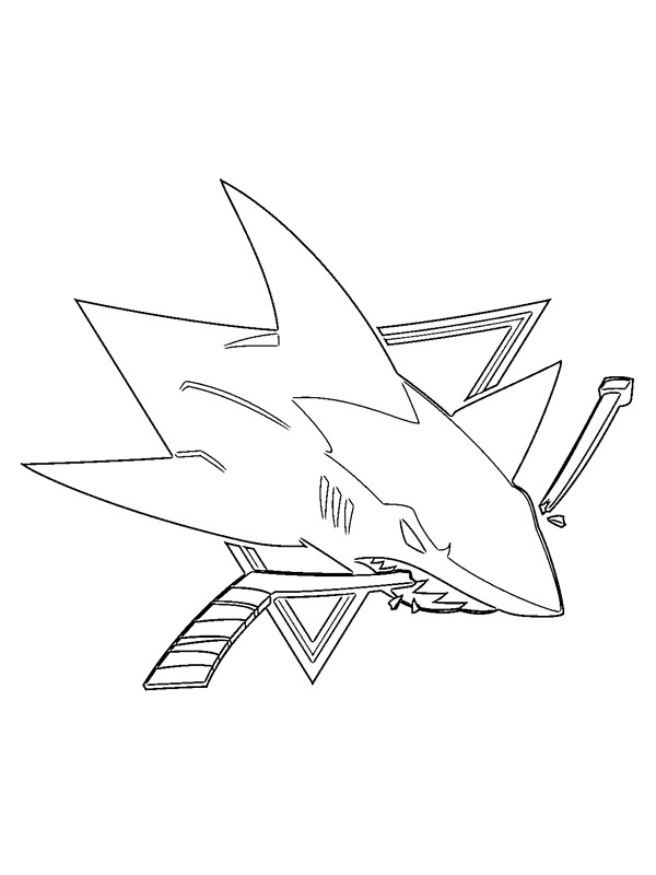 coloring page San Jose Sharks coloring page San Jose Sharks