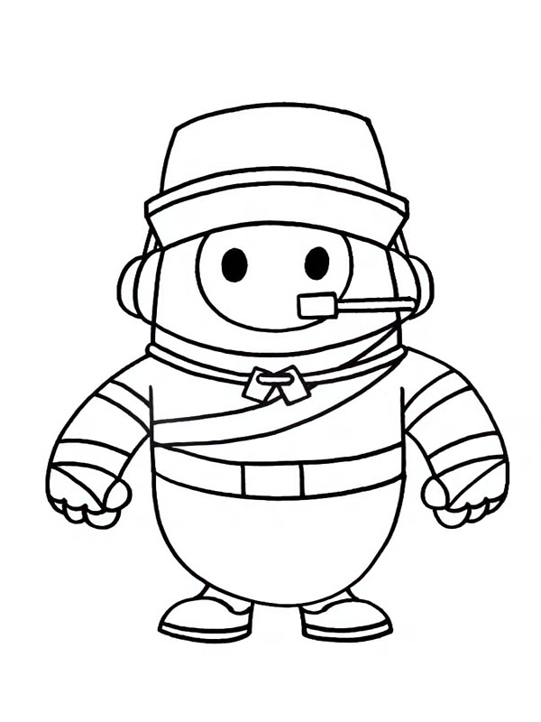 coloring page Scout Fall Guys coloring page Scout Fall Guys