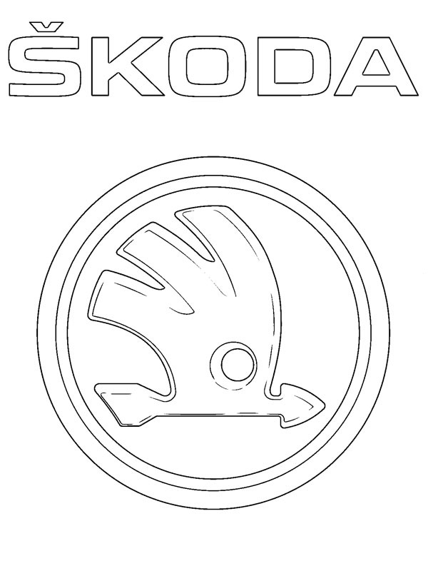 Download Skoda Logo Color Page 1001coloring Com