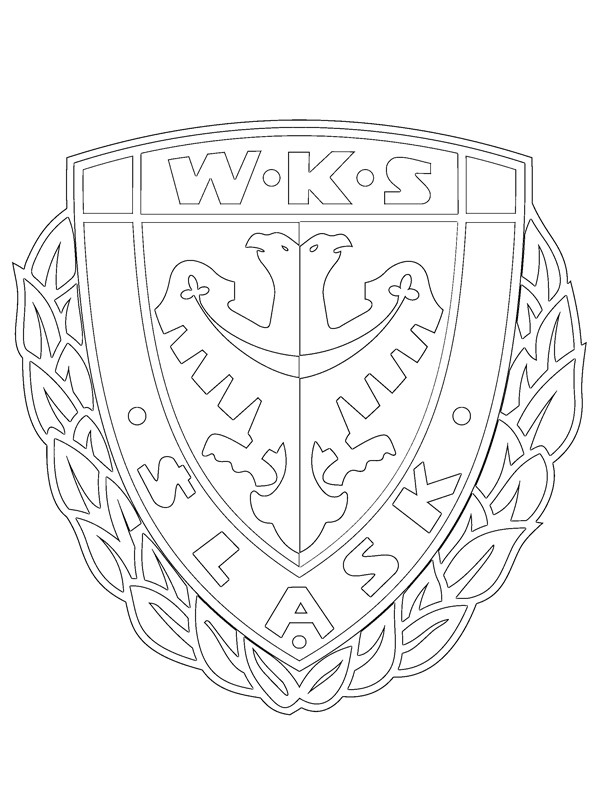 coloring page Śląsk Wrocław coloring page Śląsk Wrocław