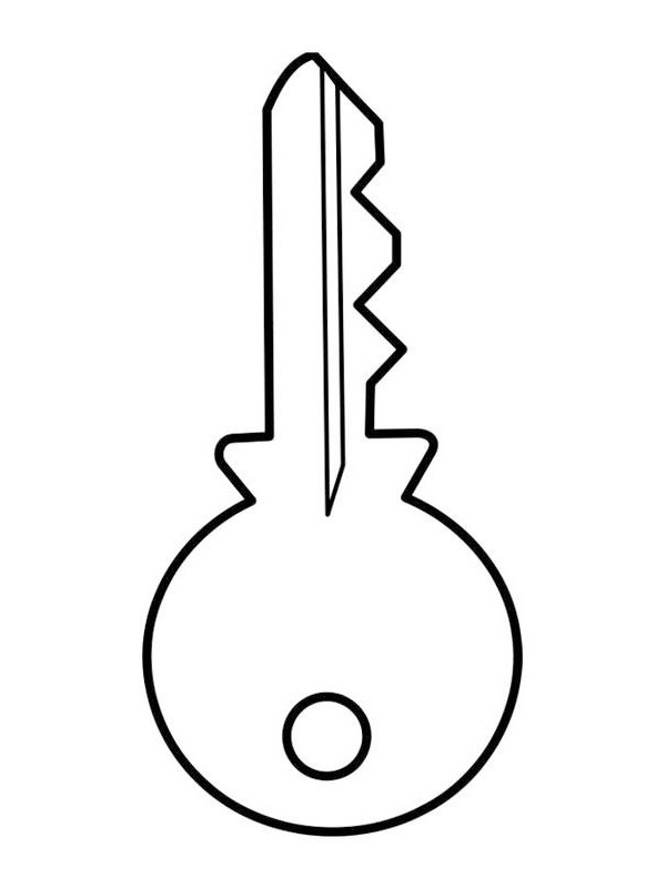 Key Coloring Page | 1001coloring.com